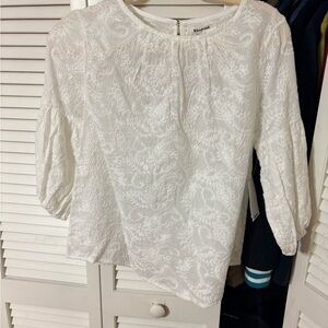 Elegant White Lace Blouse